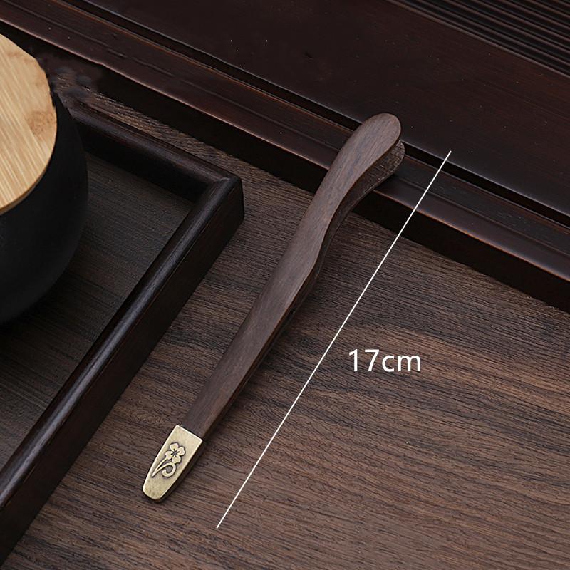 1PC Chinese Handmade Solid Wood Handle Tea Spoon Portable Tea Clip Tea Needle Household Six Gentlemen Teaware Accessories