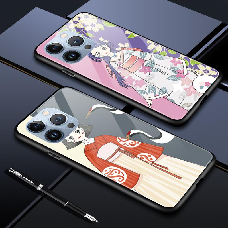 Pouzdro na telefon z tvrzeného skla pro Huawei P30Lite Honor 90Lite 9X X6A X9B Infinix Hot40 Note30 Tecno Spark20 Moto G15 G22 Měkký okraj Nárazuvzdorný Hladký kryt