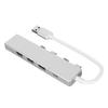 USB Hub Multiport USB3.0 3 USB2.0 USB C Docking Station for Connecting USB Flash Drive Wireless Mouse Keyboard Silver