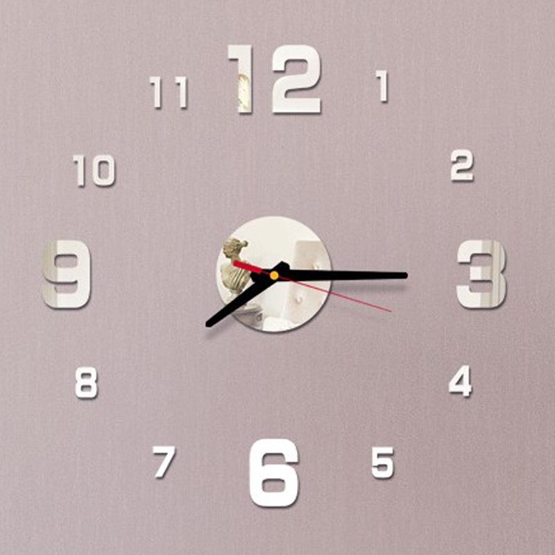 3D Creative Acrylic DIY Wall Clock for Living Room
