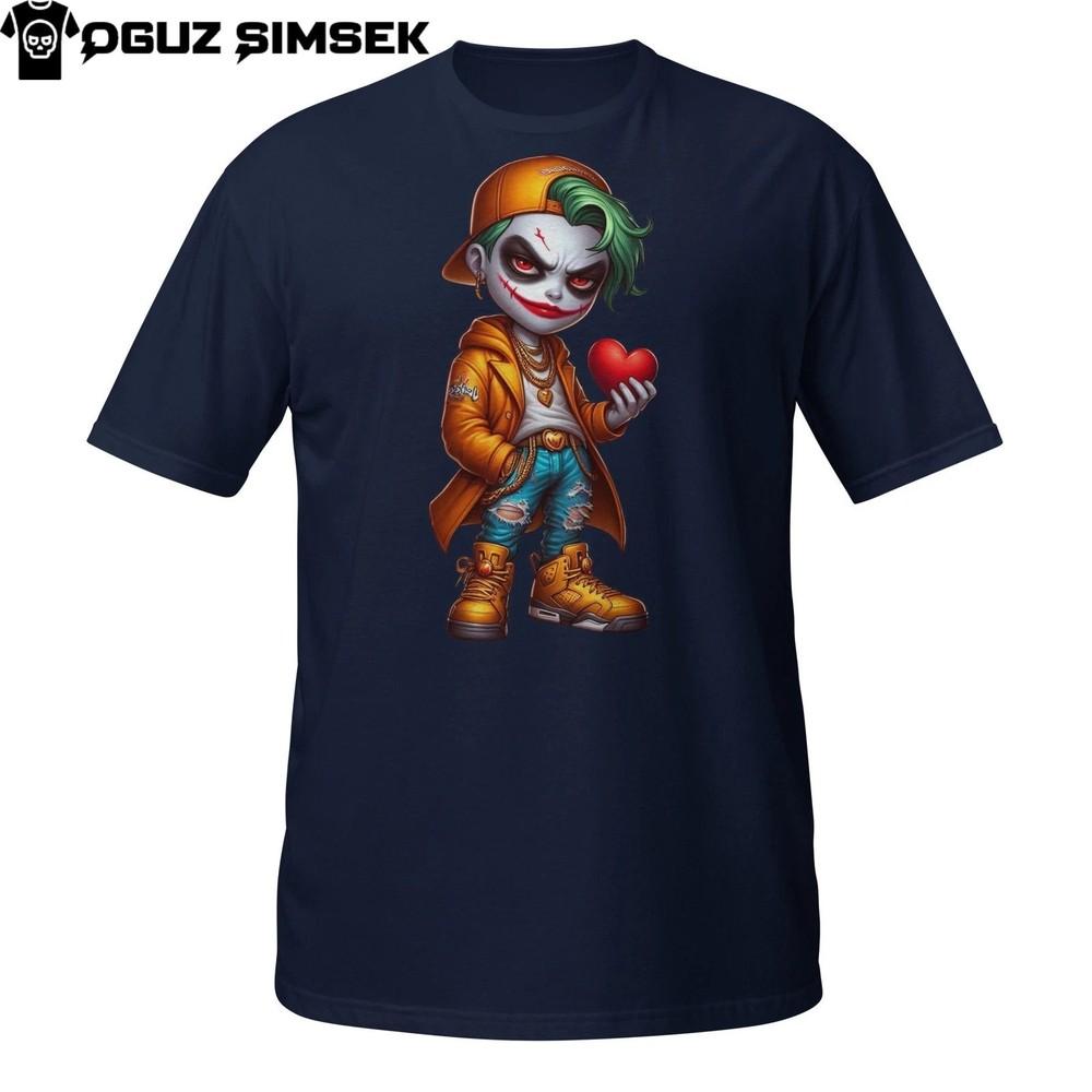 

Streetwear Joker Tee – Urban Comic Book Villain Style for Halloween M