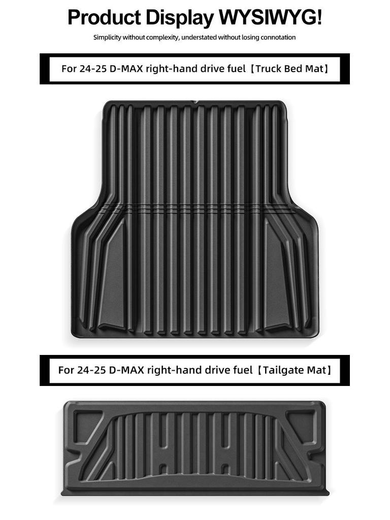 Isuzu D-MAX (2024-25) RHD Trunk Mat - Full TPE Rear Bed Mat