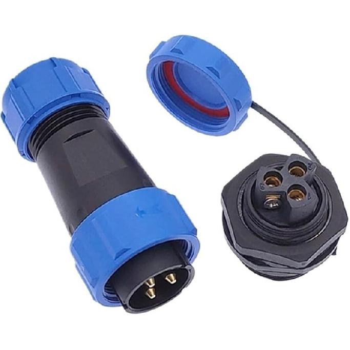 Welding SP21 Waterproof Connectors IP68 Aviation Plug Male Female 2pin 3pin 4pin Screw Connection (SL21-4D)