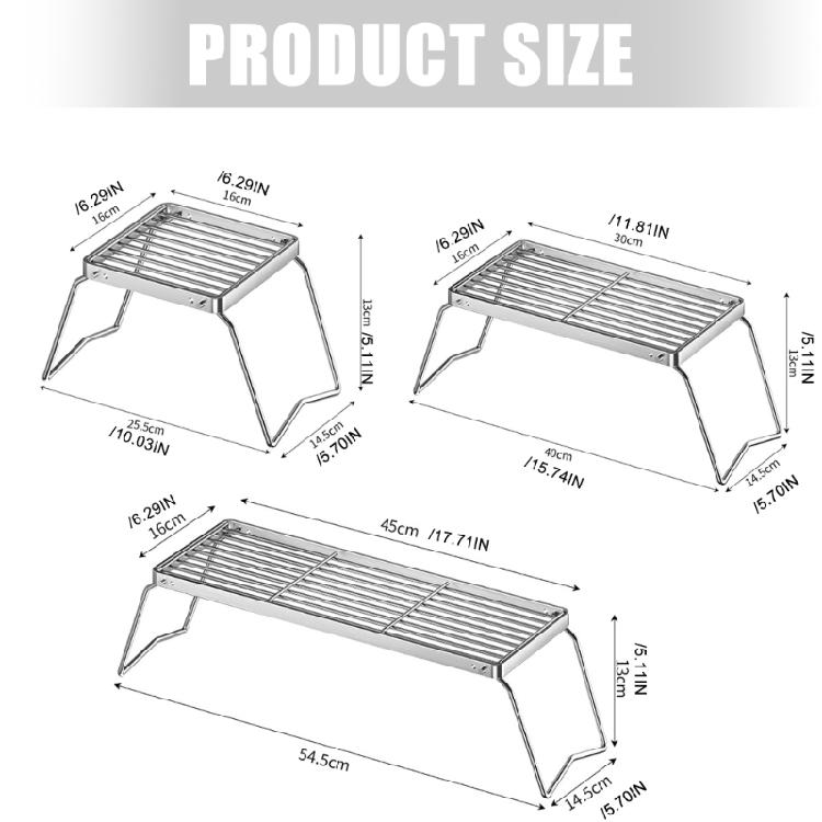 Camping Holder Stainless Steel Folding Grills Backpacking Stove Metal Texture for Camping with High Load Capacity