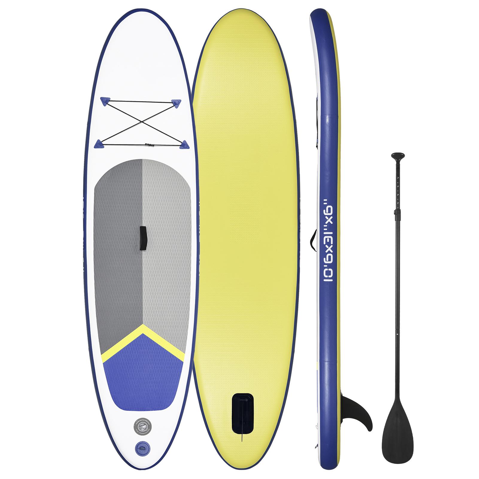 Inflatable Paddle Board Stand Up for Adult 6 Inch Thick   Paddleboard Water Sport Surf Set with   Paddle Pump Travel Backpack