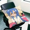 Konata Izumi LLucky SStar Anime Celebrity Merchandise AllMatch Printed Pillow Case Sofa Car Office Room Decoration Protector