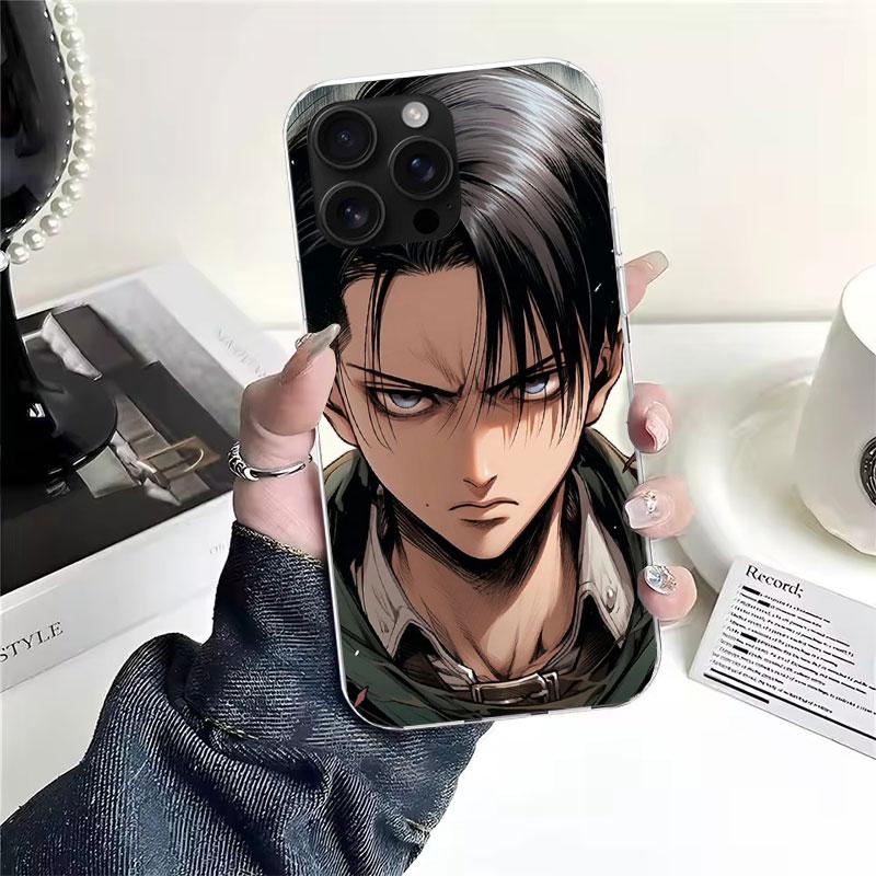 A-Attack on T-Titan Levi Soft Phone Case For IPhone 11 17 Air 16E 16 Pro Max 15 + 14 Plus 13 Mini 12 Apple 7 SE 8 Fundas Coque 1