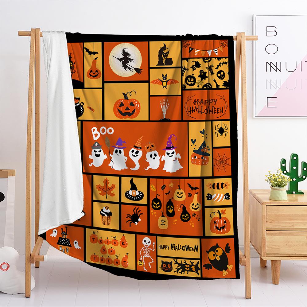 Flannel Halloween Blanket Bedroom Living Room Blanket All Seasons