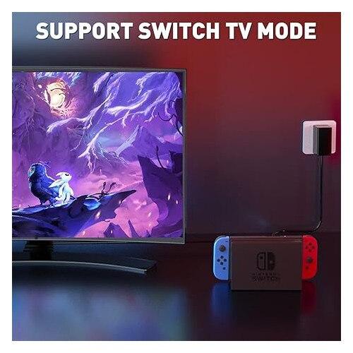 SHEFEITE Nintendo Switch Power Adapter 15V2.6A USB-C Charger 150cm Cable Fast Charging