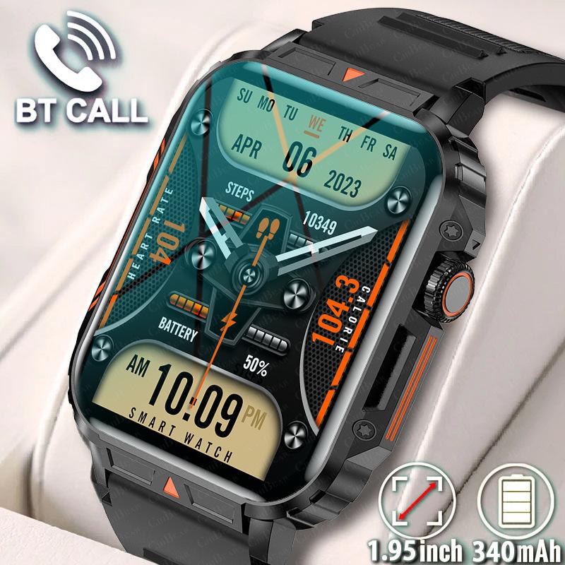 Outdoor Three-proof Smartwatch Bluetooth Call Heart Rate Blood Pressure Sleep Health Monitoring Exercise Step Counting