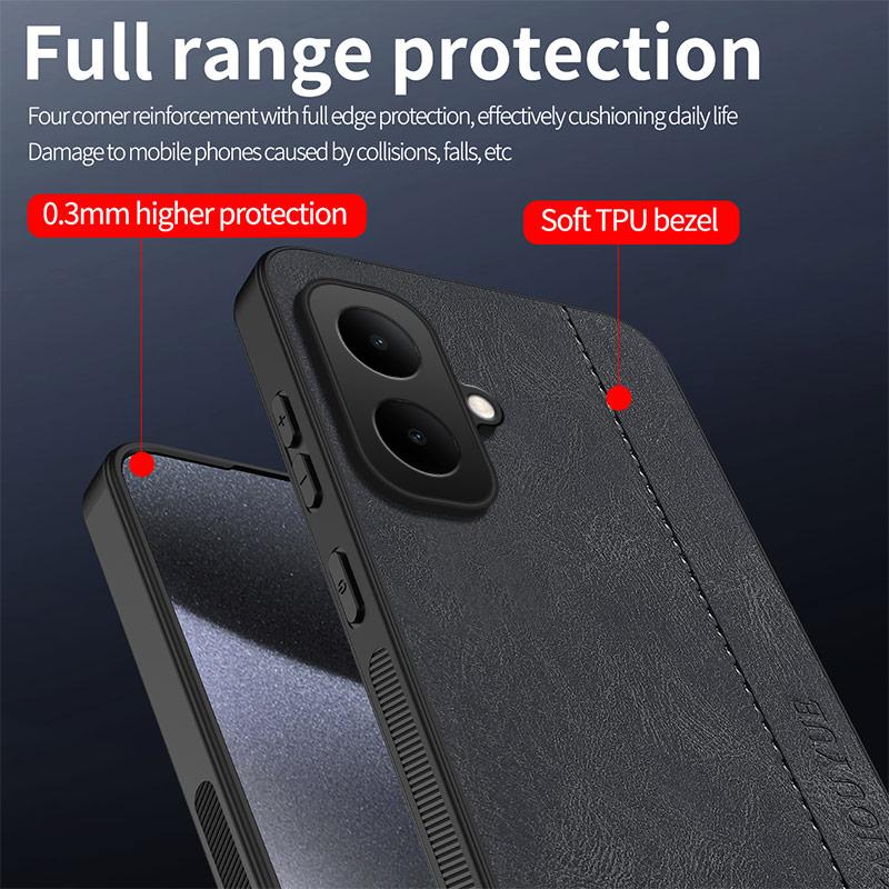 Stitching Color Retro Matte Leather Case For Infinix Smart 10 9 8 Zero 40 GT 30 Pro Full Cover Camera Protector Anti Slide Shell