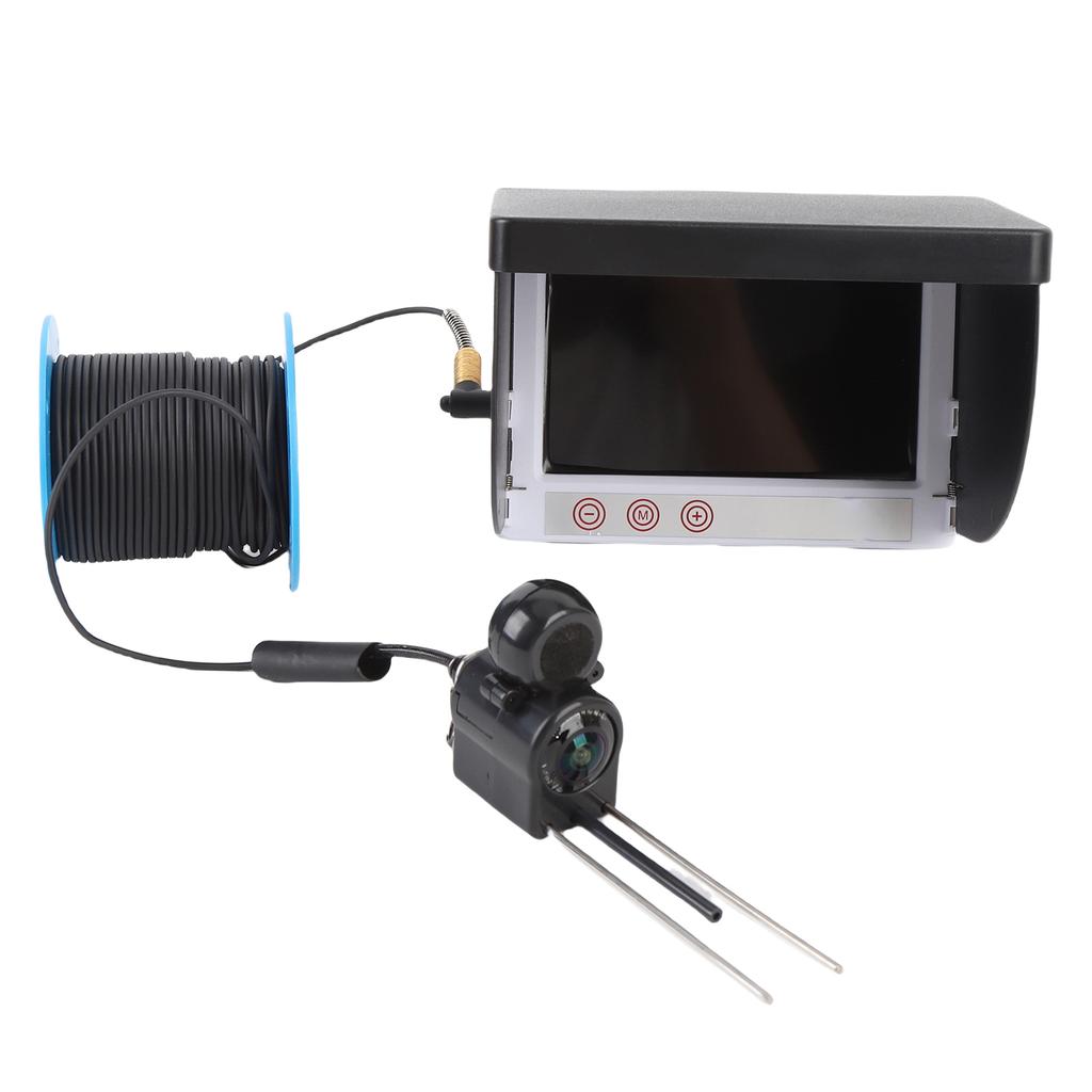 1080P Underwater Fish Finder 4.3 Inch Screen Temperature Sensing Fishing Camera Fishing Probe 30m Cable Length with