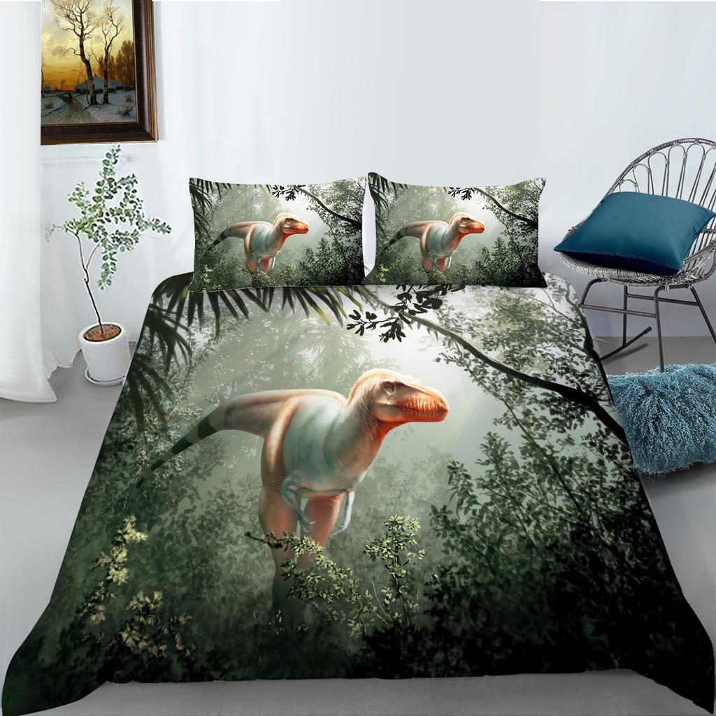 Dinosaur Series Polyester Bedding Two-Piece Set Digital Printing