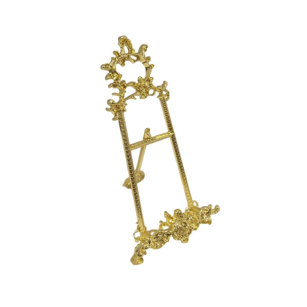 Plate Stand Ornate Display with Easel Frame Vintage-Themed Tabletop