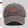 Pc ITISWHATITIS Colorful Gradient Letter Print Baseball Cap Unisex Design Vintage Washable Sun Hat Lightweight DriverS C
