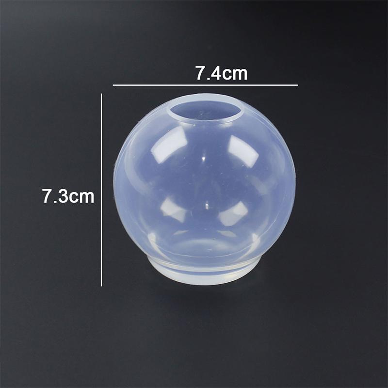 1PC 20-100mm Ball Shape Silicone Mold 3D Planet Ball Epoxy Resin Mould for DIY Crafts Home Decoration Tools