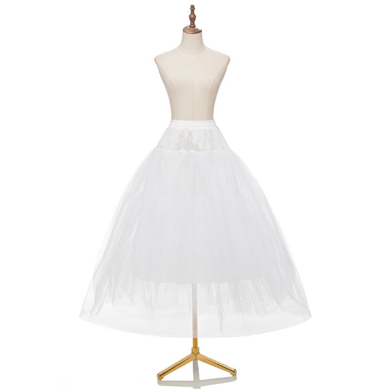 Hochzeitskleid Unterrock mit strukturierten Tüllschichten Atmungsaktiver A-Linien Unterrock für Brautkleider Knochenloser Petticoat 95cm