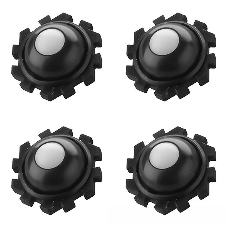 4pcs/set Rotating Storage Box Caster Ball Universal Trash Can Bottom Wheel Pulley Self-Adhesive Furniture Rollers