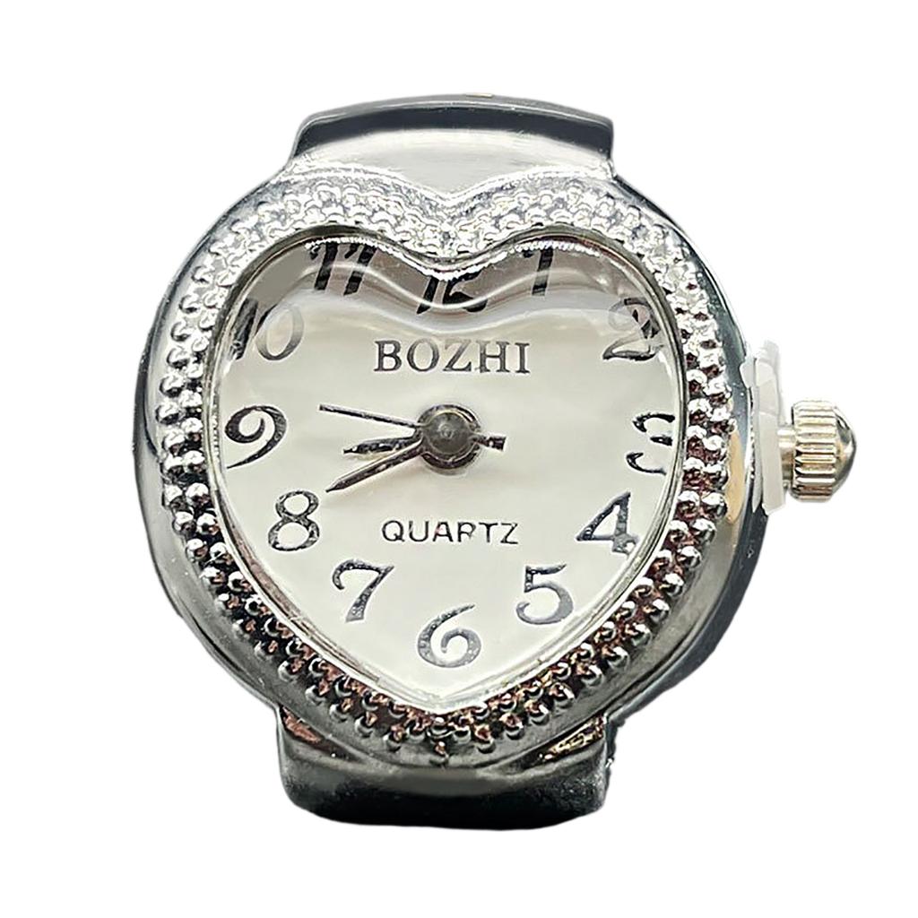 Ring Watch Fashion Square Ring Shape Watch Personality Creative Retro Style Ring Electronic Watch