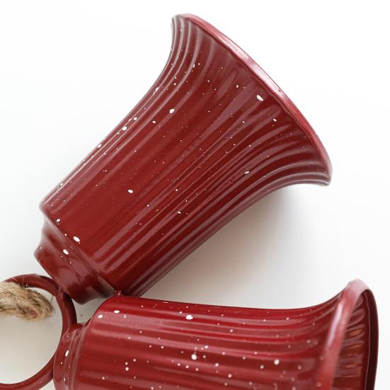 Christmas Bell Decoration Vintage Metal Jingle Bells Christmas Tree Hanging Ornaments for Door Wall Window Indoor Outdoor Decor