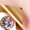 Double Sided Golden Flower Wrapping Paper Koreal Style Florist Bouquet Waterproof Paper Gift Packing Wedding Birthday DIY Decors