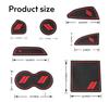 YANWEN Dustproof Trim Mats for Dodge Custom Interior Shifter Cup Holder Door and Center Console 2015-2020 Challenger, Liners, Inserts, Pockets, (11