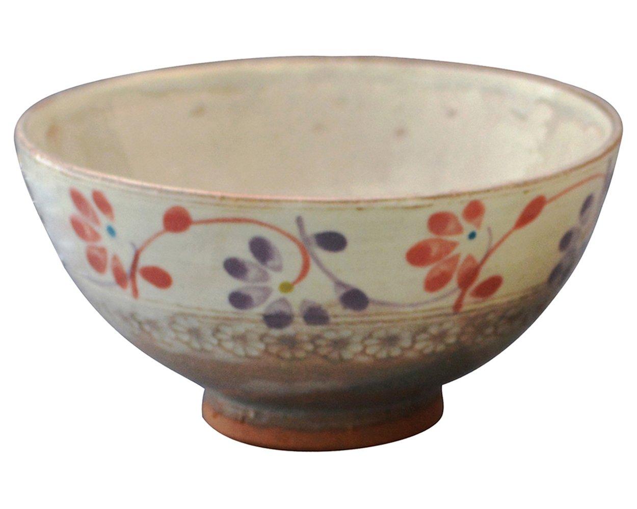 

Kyo-yaki Kiyomizu-yaki by Keiji, Large Chazuke (Rice with Tea), Hana Mishima, B12-3 Large