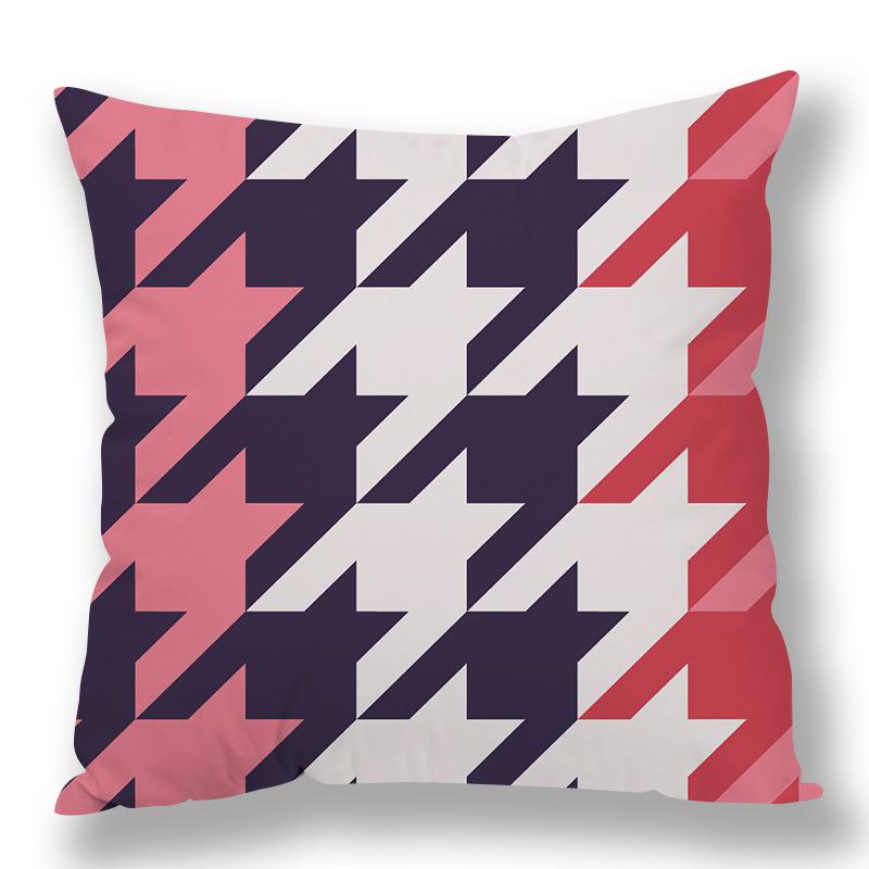 Abstract Houndstooth Geometric Pillow Cover Design Pillow Waist Premium Durable Quality Useful Practical Reliable