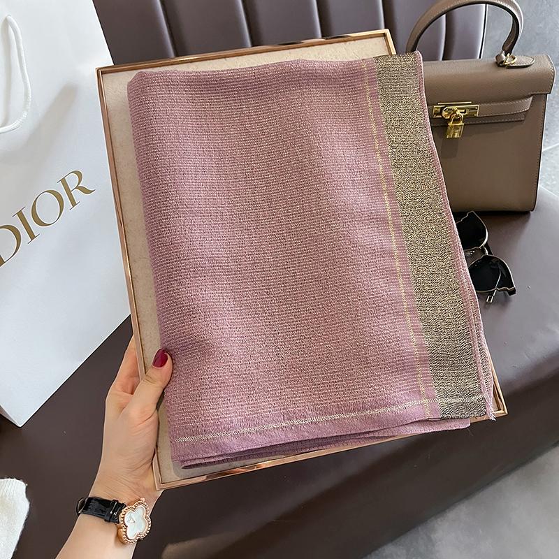 Fashion Women Winter Warm Wool Scarf Shawl Luxury Solid Silk Embroidery Pashmina Design Lady Wraps Bufanda Headkerchief