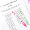 6Pcs/8Pcs Flower Line Shape Highlighter Pen Roller Tip Curve Liner Marker Kawaii Korean Stationery School Office Supplies Gifts