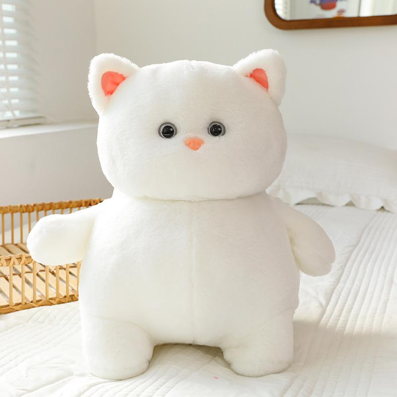23/40CM Kawaii Küçük Sarılabilir Kedi Peluş Bebek Çizgi Film Dolgulu Sevimli Hayvan Yastığı Yumuşak Çizgi Film Minderi Çocuk Noel Hediyesi