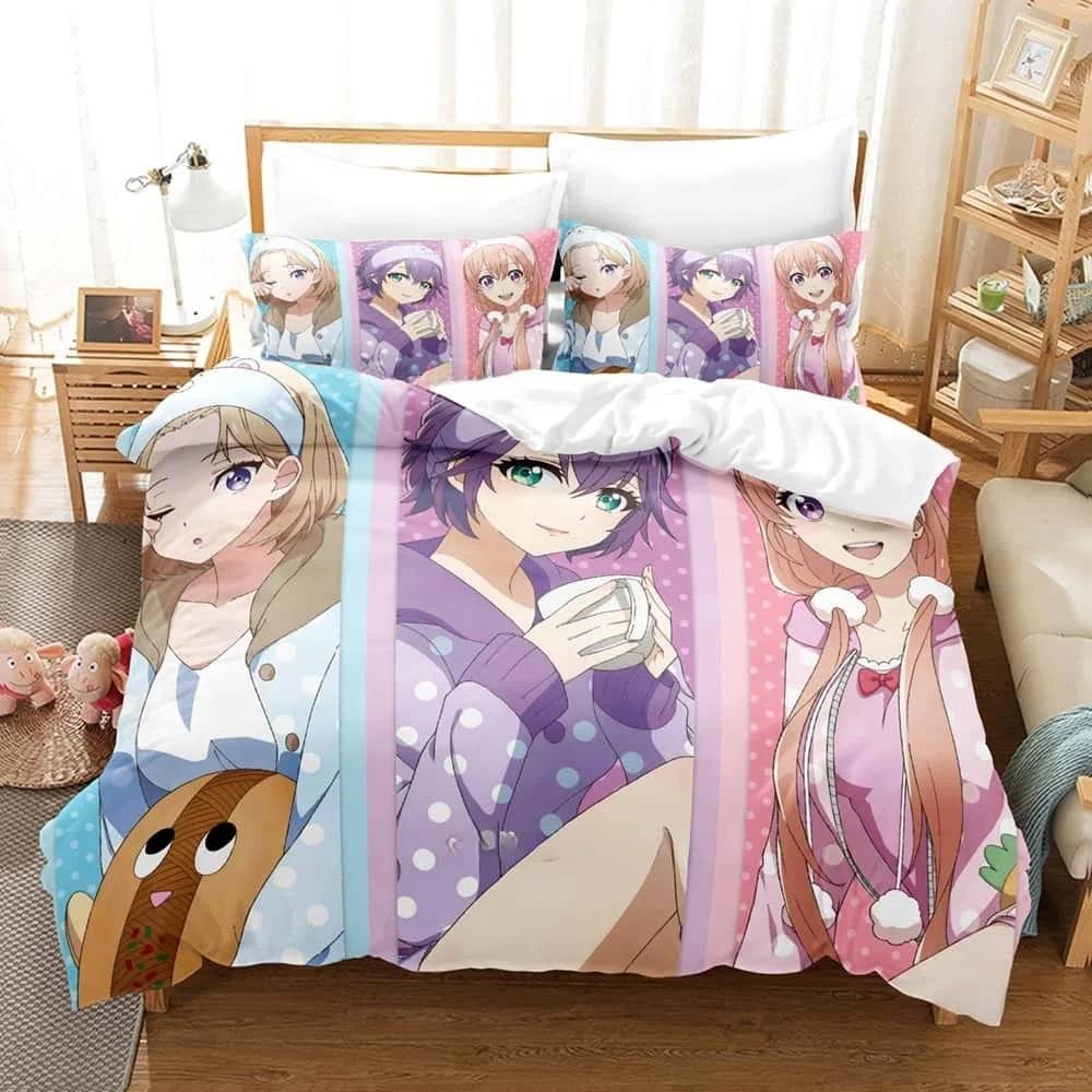 New Anime A Couple Of Cuckoos Bedding Set Single Twin Full Queen King Size Bed Set Adult Bedroom Duvet Cover Sets Home Textiles