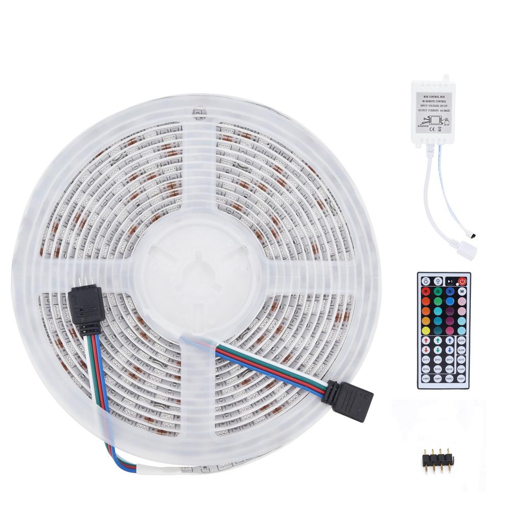 16.4ft LED Strip Light Remote Control 44?Key Adjustable 5050 300LEDs RGBW Waterproof Rope LightUS