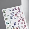 1 Foglio Adesivo 3D per Unghie Laser Foglia d'Acero Animale Pianta Fiore Decalcomania per Decorazione Nail Art