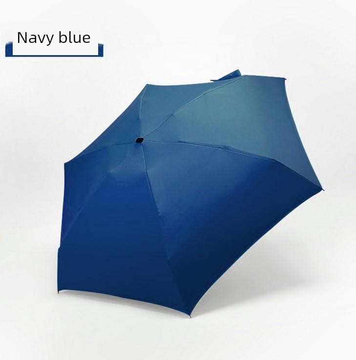 Ultra-Light 50% off Folding Sunshade Umbrella, Promotional Pocket Umbrella, Creative Black-Coated Sun Umbrella, Compact Gift
