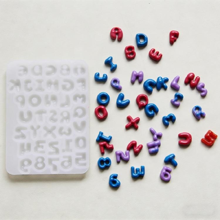 Flexible Resin Mold Pendant Molds Keyboard Letter Shape Silicone Texture for Epoxy Crafts and Creative Wall Decorations