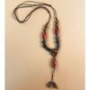New Forest handmade ceramic necklace, women's retro versatile sweater chain simple long accessories pendant