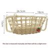 Style Handmade Paper Rope Woven Storage Basket For Jewelry And Snacks Organizer