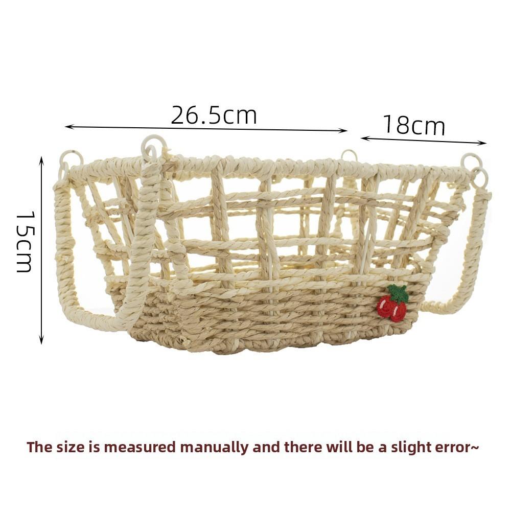 Style Handmade Paper Rope Woven Storage Basket For Jewelry And Snacks Organizer