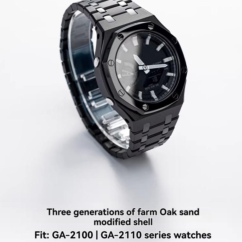 Stainless steel 316L strap kit For Casio G-SHOCK farm oak GA2100/GA2110 GA-2100 GA-B2100 metal case strap men's bracelet