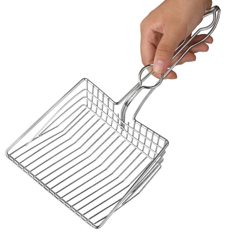 Cat Litter Scoop Big Metal Litter Scoop for Kitty Sifter with Deep Shovel and Ergonomic Handle Made of Heavy Duty Solid Aluminum