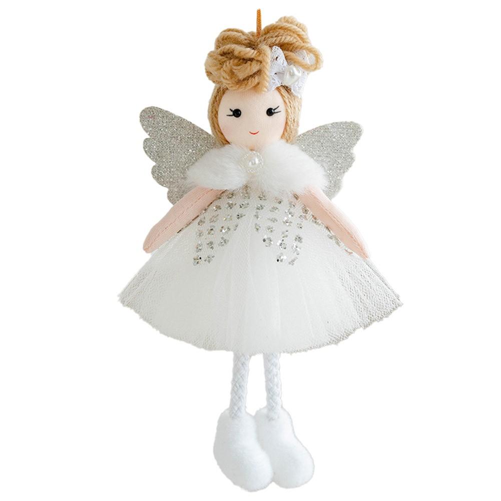 

Рождественский ангел Кукла Рождественские украшения Рождественские елочные украшения Очаровательный дизайн белый