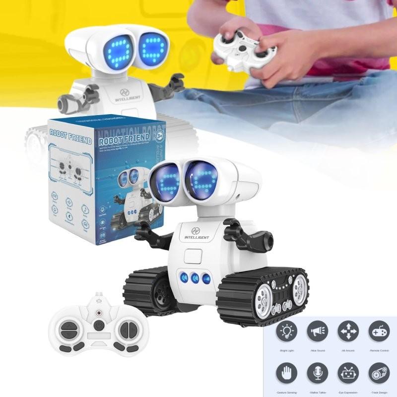 Mini Remote Control Programming Robot With Colorful Led Lights And Gestures For Kids