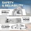 180 Degree Steel Dryer Vents Connector Magnetic Quick Connect Design Heat Resistant Adapters for Improved Ventilation