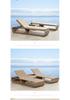 Rattan Outdoor Lounge Chair for Pool, Beach, or Balcony