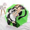Maid  Pattern, Automatic Folding Umbrella, Portable and Foldable Design, 8 Ribs, a Christmas or Birthday Gift.