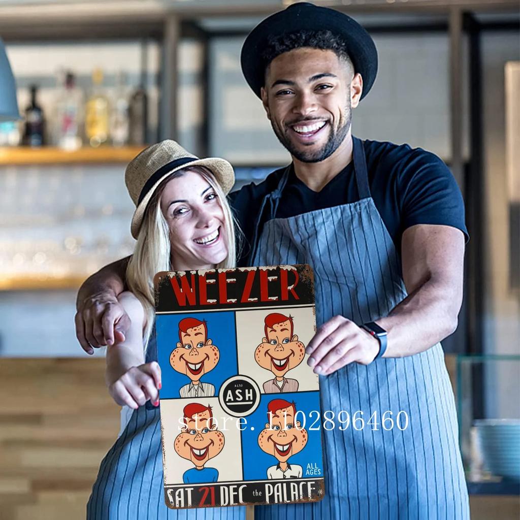 weezer Metal Plaques & Signs wall decor Vintage Tin Signs Captain Metal Poster Decor for Bar Pub Club Wall Decoration