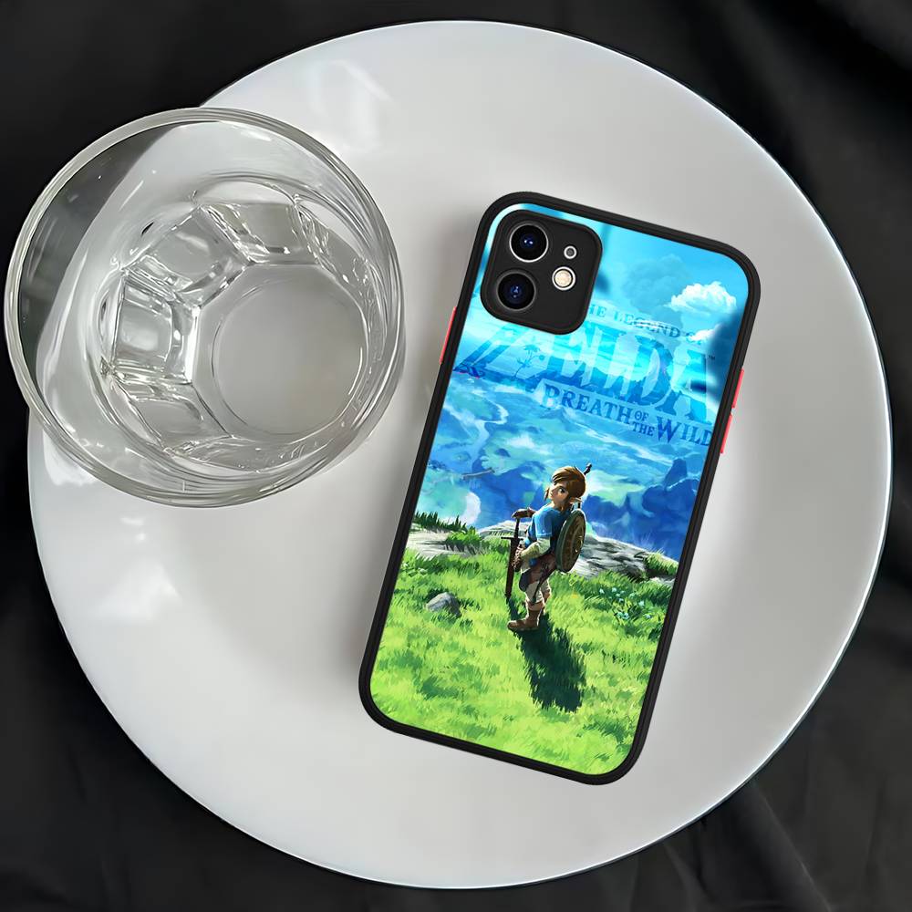 Hot Game The Legend Of Zeldas Silicone Matte Phone Case For Iphone 13 14 15 16 Pro Max 11 12 X Xs Max Soft Cover