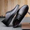 Micro-supply for the Elderly Head Dress Cool Leather Shoes Men's Shoes Hole Leather Shoes Men's Breathable Cowhide Punched Sandals 70231