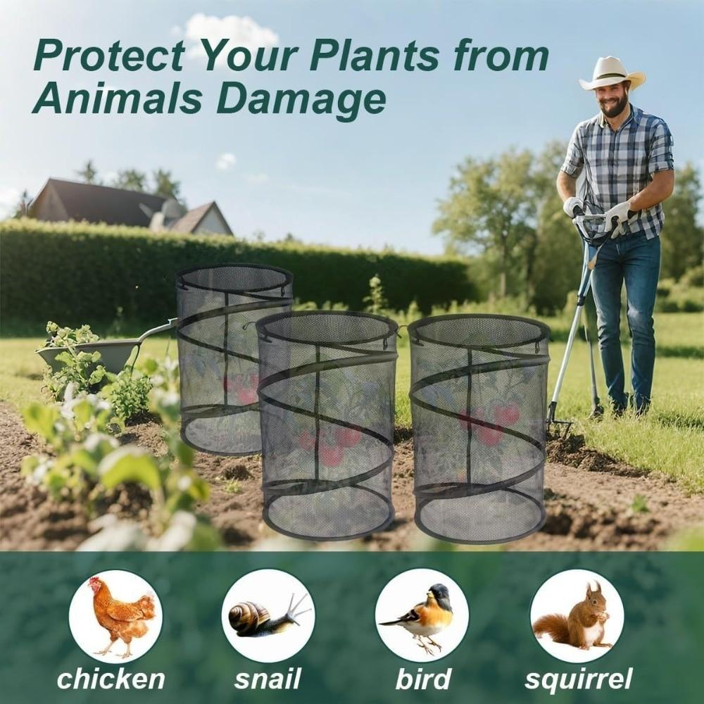 Pop-Up Garden Mesh Protector Folding Insect Barrier Netting Plant Cover  Garden